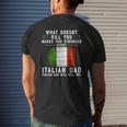 Italy Dad For Men Father's Day Tank Top Mens Back Print T-shirt Gifts for Him