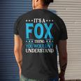 It's A Fox Thing Surname Family Last Name Fox Men's T-shirt Back Print Gifts for Him