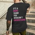 It's A Nicki Thing You Wouldn't Understand Nicki Vintage Men's T-shirt Back Print Funny Gifts