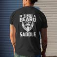 It's Not A Beard It's A Saddle Mens Back Print T-shirt Gifts for Him