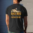 It's Not A Dad Bob It's A Father Figure Beared Man Holding Beer Father's Day Drinking Mens Back Print T-shirt Gifts for Him