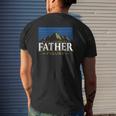 It's Not A Dad Bod It's A Father Figure Mountain On Back Mens Back Print T-shirt Gifts for Him