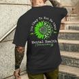 Its Okay To Not Be Okay Mental Health Awareness Green Ribbon Men's T-shirt Back Print Gifts for Him