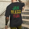 Jah Bless Yuh Patois Jamaican Slang Men's T-shirt Back Print Funny Gifts