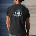 James Shirts Team James Lifetime Member Name Shirts Mens Back Print T-shirt Gifts for Him