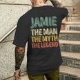 Jamie The Man The Myth The Legend First Name Jamie Men's T-shirt Back Print Gifts for Him