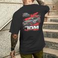 Jdm Drift Auto Cooles Retro Japan Tuning T-Shirt mit Rückendruck Geschenke für Ihn