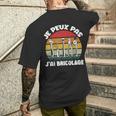Je Peux Pas J'ai Bricolage Cadeau Pour Papy Papa Bricoleur T-shirt imprimé au dos Cadeaux pour lui