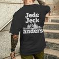 Jeder Jeck Es Anders Kölsches Grundgesetz Carnival In Cologne T-Shirt mit Rückendruck Geschenke für Ihn