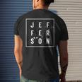 Jefferson Last Name Jefferson Wedding Day Family Reunion Men's T-shirt Back Print Gifts for Him
