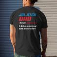 Jiu Jitsu Dad Definition Father's Day Idea Mens Back Print T-shirt Gifts for Him