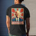 Joe Biden Genocide Anti Biden Conservative Political Men's T-shirt Back Print Gifts for Him
