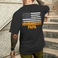 Journalist Papa Amerikanische Flaggeatertag T-Shirt mit Rückendruck Geschenke für Ihn