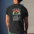 Just A Dad Who Loves Jello Shots Mens Back Print T-shirt Gifts for Him
