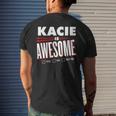 Kacie Is Awesome Family Friend Name Men's T-shirt Back Print Gifts for Him