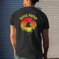 Kayak Papaw Vintage Kayaking Grandpa Kayaker Grandfather Mens Back Print T-shirt Gifts for Him