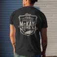 Keep Calm And Let Mckay Handle It Family Name Vintage Men's T-shirt Back Print Gifts for Him