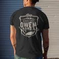 Keep Calm And Let Owen Handle It Family Name Vintage Men's T-shirt Back Print Gifts for Him