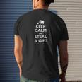 Keep Calm And Steal A White Elephant Christmas Mens Back Print T-shirt Gifts for Him