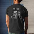 Kegel Face Pelvic Exercise Mens Back Print T-shirt Gifts for Him
