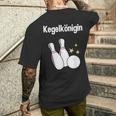 Keglerin Keglerin Kegel Club T-Shirt mit Rückendruck Geschenke für Ihn