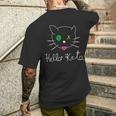 Keta Baller Cat For Hardtekk Schranz Techno Dance T-Shirt mit Rückendruck Geschenke für Ihn