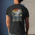Kidasaurusrex Dinosaur Kid Saurus Family Matching Mens Back Print T-shirt Gifts for Him