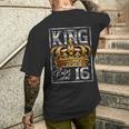 This King Rules At 16 16 Year Old 16Th Birthday Men's T-shirt Back Print Gifts for Him