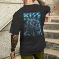 Kiss Blue Blitz T-Shirt mit Rückendruck Geschenke für Ihn