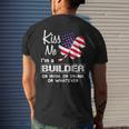 Kiss Me I Am A Builder Irish Shamrock St Patricks Day 2021 Saying Job Title Mens Back Print T-shirt Gifts for Him