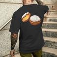 Krapfen Faschingskrapfen Berlin Pancakes T-Shirt mit Rückendruck Geschenke für Ihn