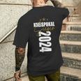 Kreispokal Sieger 2024 Motive Fußball Pokalsieger Outfit Fun T-Shirt mit Rückendruck Geschenke für Ihn