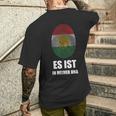 Kurdistan Kurdish Flag Freedom Kurdish T-Shirt mit Rückendruck Geschenke für Ihn