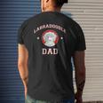 Labradoodle Dog Breed Dad Father Mens Back Print T-shirt Gifts for Him