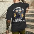 Labrador Employee Slogan Dog T-Shirt mit Rückendruck Geschenke für Ihn