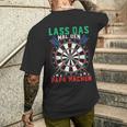 Lass Das Mal Den Papa Machen Darts Player T-Shirt mit Rückendruck Geschenke für Ihn