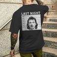 Last Night Hot Of Morgan Trending Shot Men's T-shirt Back Print Gifts for Him