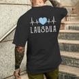 Lausbua Bavarian Bavarian Bavarian T-Shirt mit Rückendruck Geschenke für Ihn