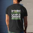 Lawn & Order Special Mowing Unit Dad Joke Tee Mens Back Print T-shirt Gifts for Him