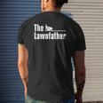 The Lawnfather Lawn Mowing Gardening Gardener Mens Back Print T-shirt Gifts for Him