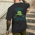 Leap Year February 29 Birthday Cute Frog Happy Leap Day Men's T-shirt Back Print Gifts for Him