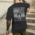 Leave No Trace America National Parks No Trace Bigfoot Men's T-shirt Back Print Gifts for Him