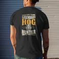 Legendary Hog Hunter Best Hunting Dad Mens Back Print T-shirt Gifts for Him