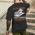 A Legendary Truck Driver Has Retired Perfect Trucker Men's T-shirt Back Print Gifts for Him