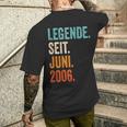 Legende Seit Juni 2006 18 Jahre T-Shirt mit Rückendruck Geschenke für Ihn