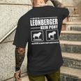 Leonberger Kein Pony Dog Dog Saying Dog T-Shirt mit Rückendruck Geschenke für Ihn
