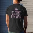 Les Legendes Sont Nees En Fevrier Tshirt T-shirt imprimé au dos Cadeaux pour lui