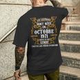 Les Leggendes Sono Nées En Octobre 1971 50E Anniversaire T-shirt imprimé au dos Cadeaux pour lui