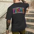 Let's Fiesta San Antonio Retro Cinco De Mayo Fiesta Sucia Men's T-shirt Back Print Gifts for Him