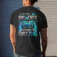 Level 21 Unlocked Awesome Since 2003 21St Birthday Gaming Men's T-shirt Back Print Gifts for Him